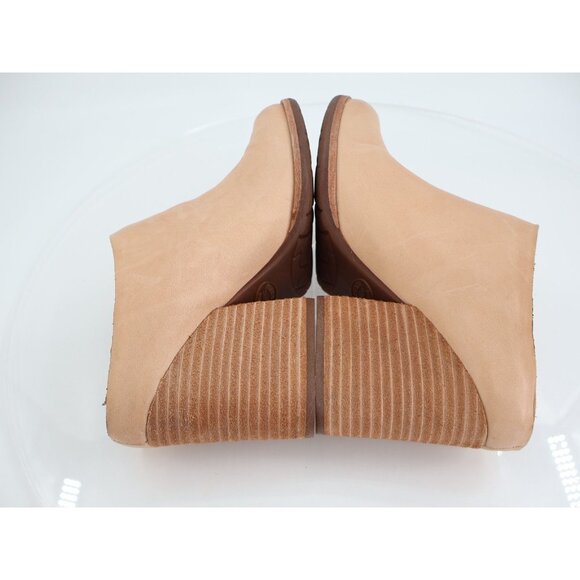 Kork-Ease Challis Women’s Size 11 Tan Leather Block Heel Mules Clogs Slip On - Picture 8 of 12